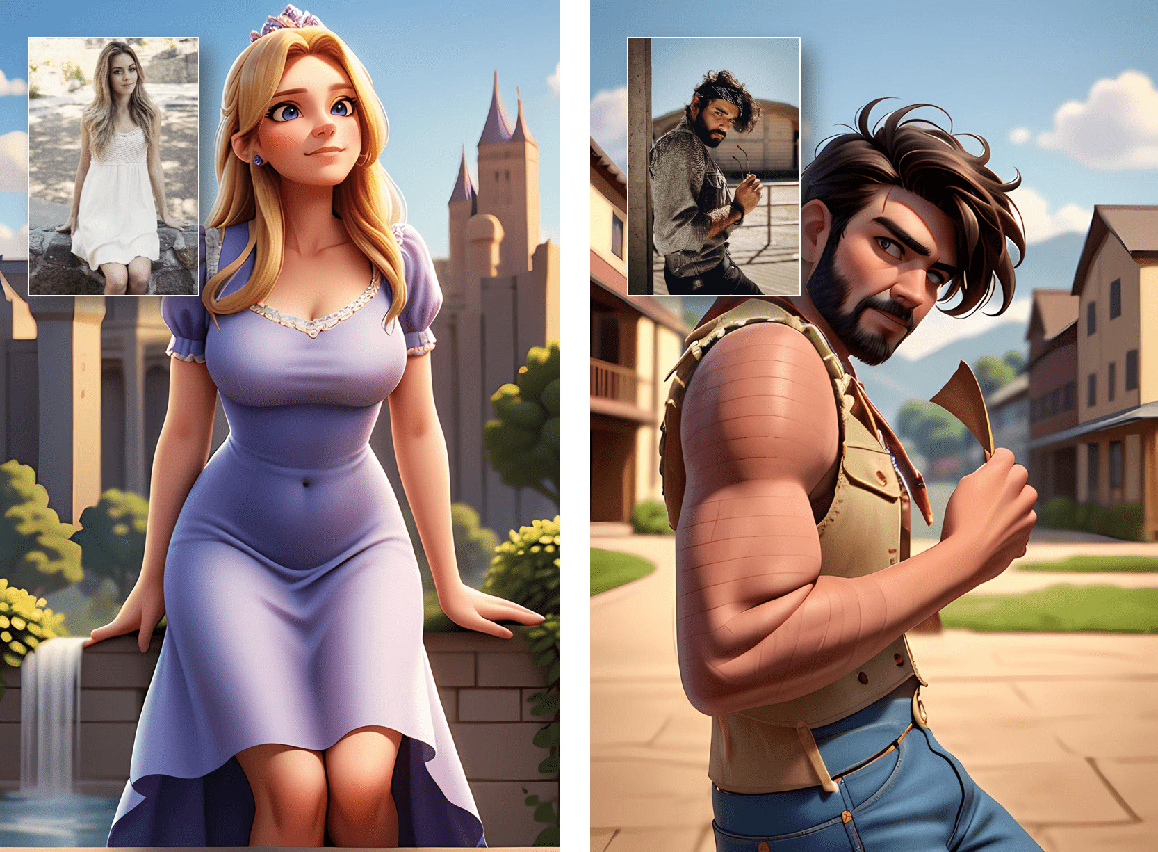 Transformer un visage en dessin animé