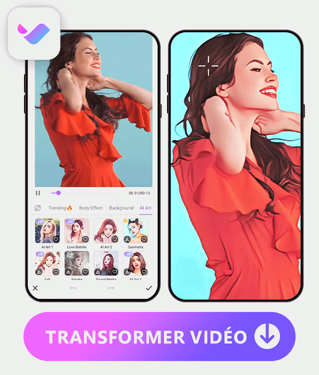 Vivid Glam Interface - Application pour transformer une photo en dessin