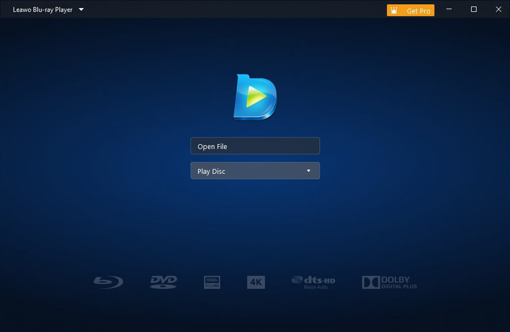 Leawo Blu-ray Player interface