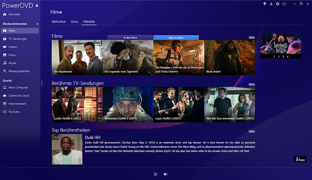 PowerDVD Videos hinzufügen