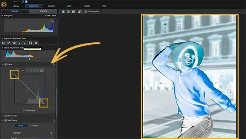 PhotoDirector - Invert Image color