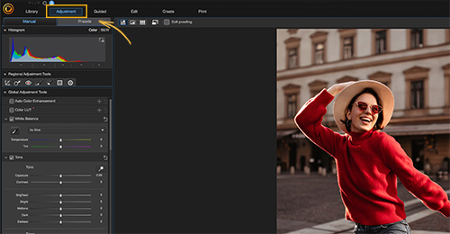 PhotoDirector - Adjustments