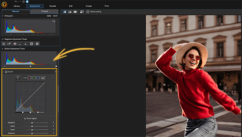 PhotoDirector - Curve