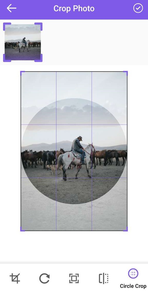 Photo Crop - Application pour rogner une image