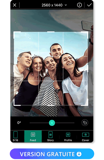 PhotoDirector App - Rogner une image gratuitement