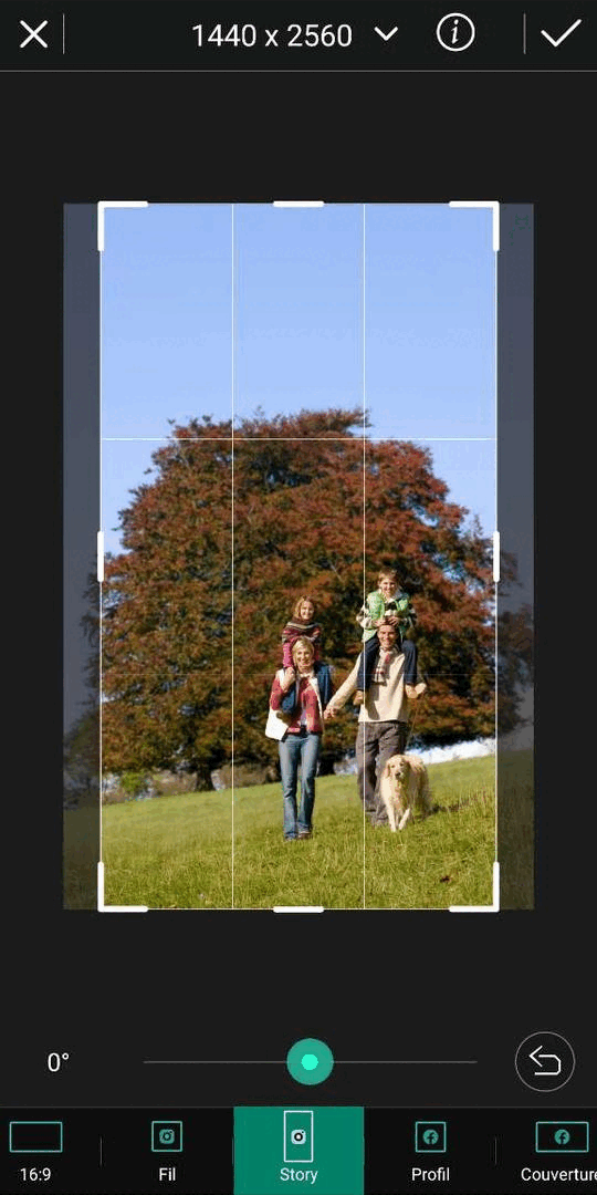 PhotoDirector - Meilleure application pour rogner une image sur iPhone & Android
