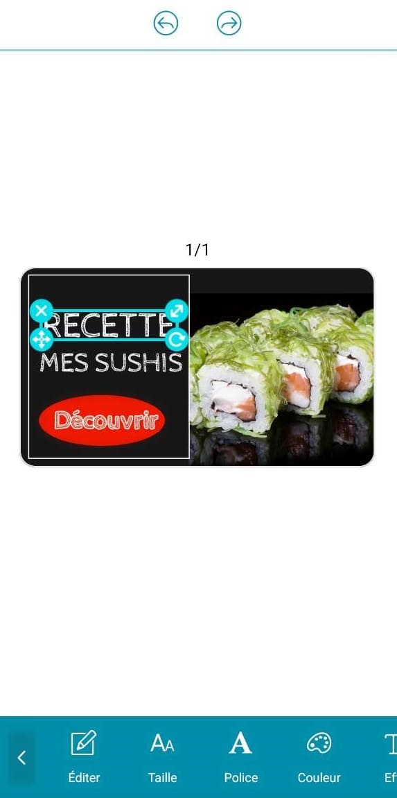 Promeo - changer le texte de la miniature