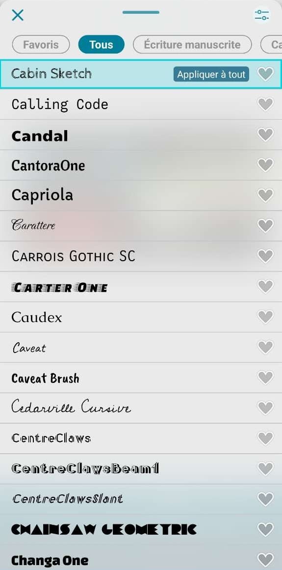 Promeo - changer la police de la miniature