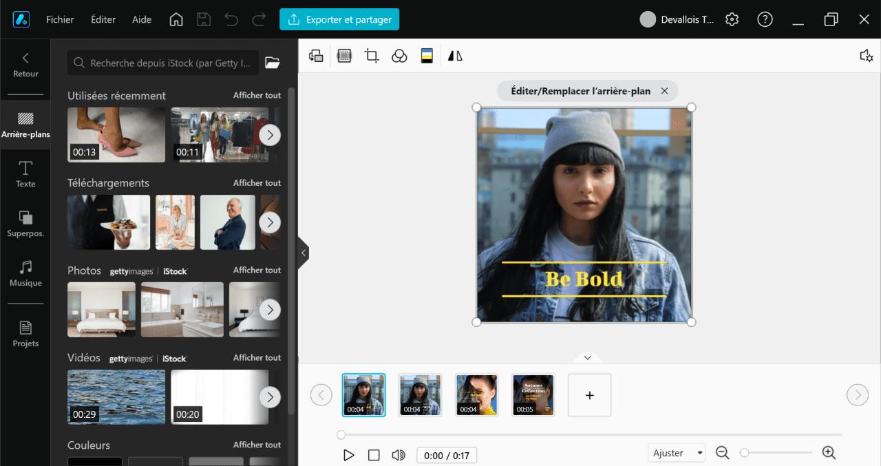 Promeo interface - logiciel de montage video