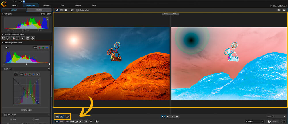 PhotoDirector - Before and After