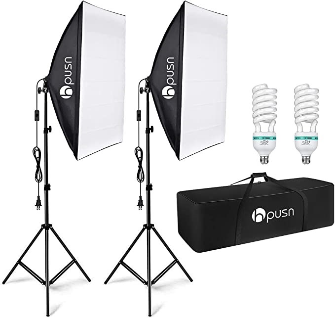 HPUSN Softbox Lighting Kit Professional Studio