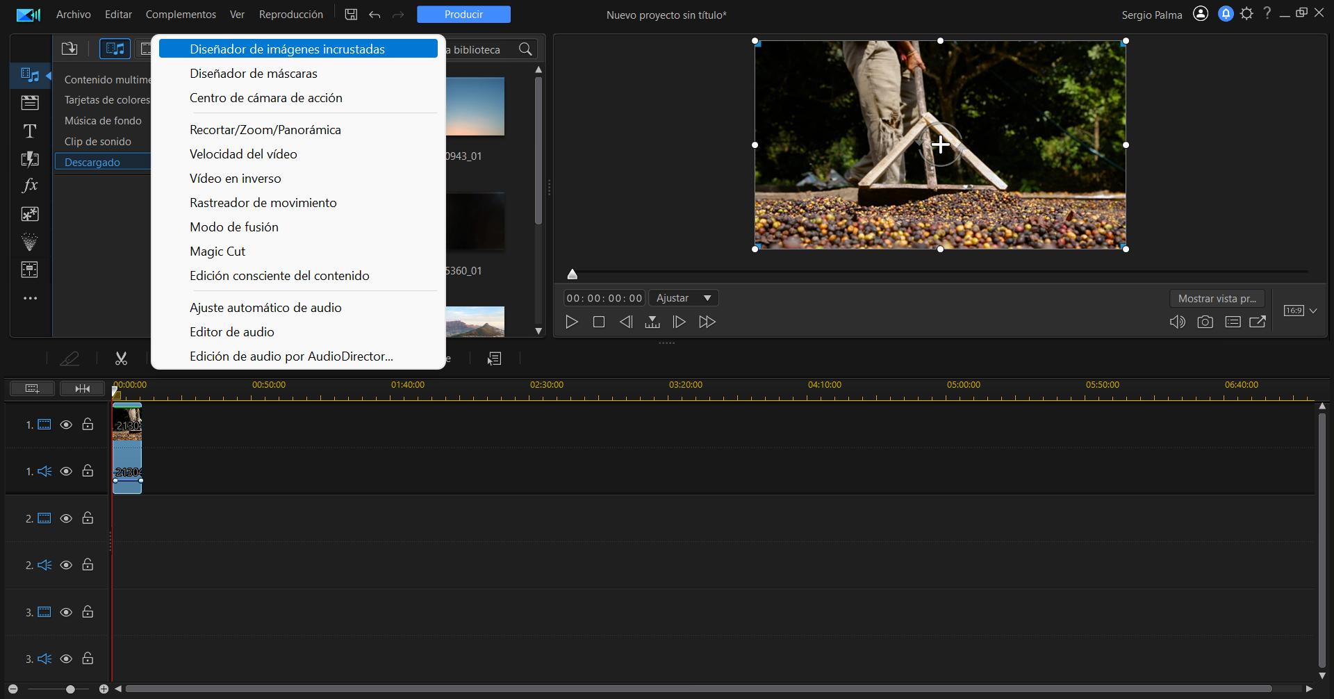 Abrir PiP Designer en PowerDirector