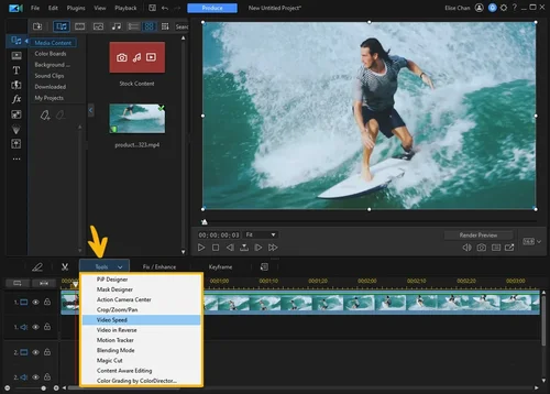 Come velocizzare o rallentare video con PowerDirector