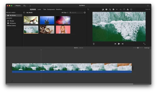 iMovie - Il software per velocizzare e rallentare i video