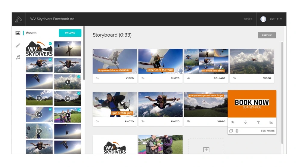 Animoto Diashow Anwendung