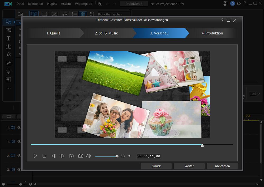 Diashows erstellen mit PowerDirector