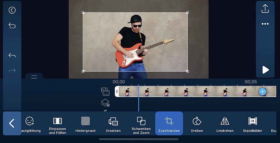 Videos croppen. Das PowerDirector Tool