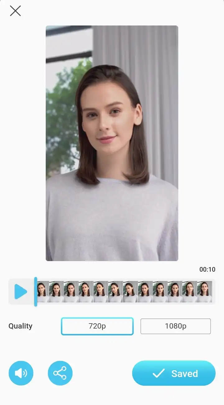 Interfaz de PowerDirector para mejorar la calidad de video