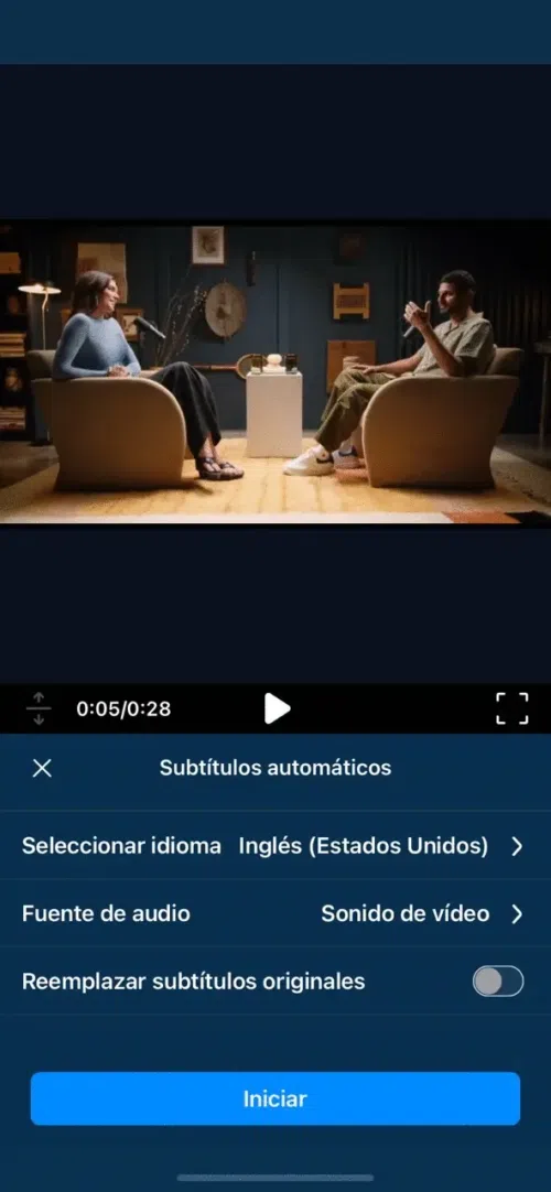 PowerDirector - Poner subtítulos a un video con IA en tu teléfono
