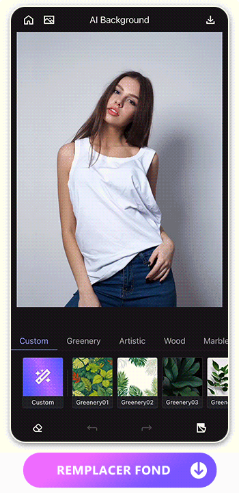 MyEdit App Interface - appli pour détourer une image