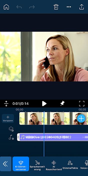 Stimme verändern mit der PowerDirector App