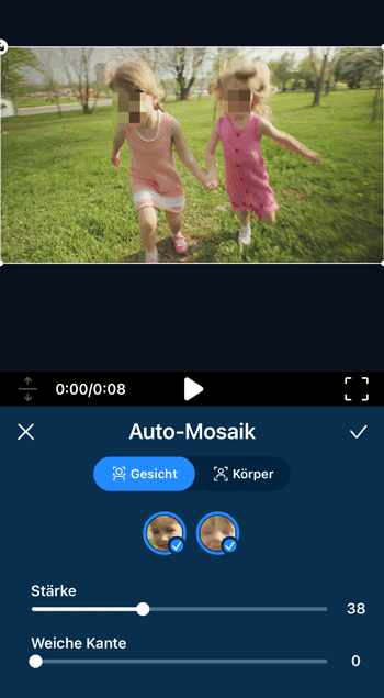 Gesichter automatisch mit KI verpixeln