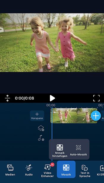 Videos mit der PowerDirector App verpixeln