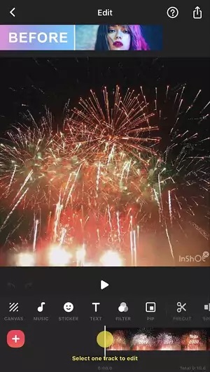 InShot App Interface