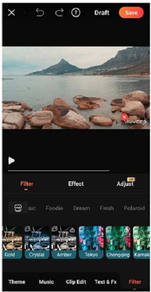 VivaVideo App Interface