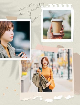 PhotoDirector コラージュサンプル2 スクラップブック