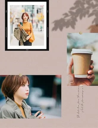 PhotoDirector コラージュサンプル3 シャドウ（パターン1）