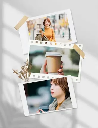 PhotoDirector コラージュサンプル4 シャドウ（パターン2）