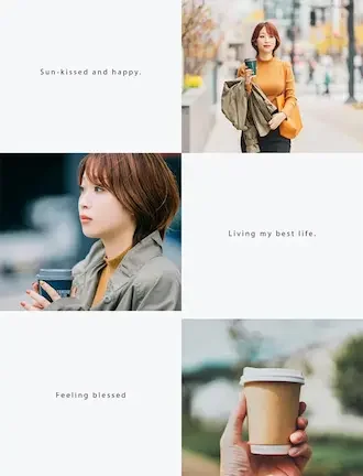 PhotoDirector コラージュサンプル1 シンプル