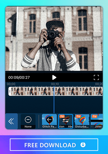 Use the best video editor app, PowerDirector to add fantastic glitch effects to your video