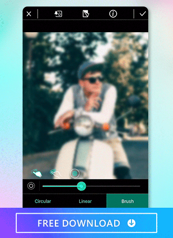 Use the best photo editor app, PhotoDirector to create amazing blur effects