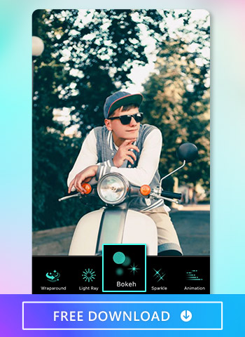 Use the best photo editor app, PhotoDirector to create amazing blur effects