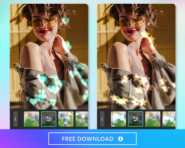 Use the best photo editor app, PhotoDirector to create amazing blur and bokeh effects