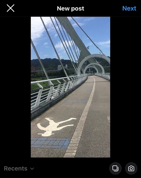 Instagram - editing mode of your post