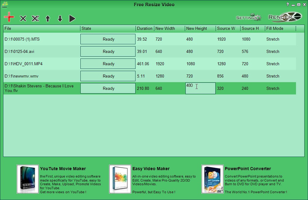 Easy Video Maker Interface