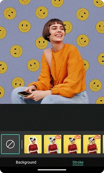 Use the best photo editor app, PhotoDirector to remove the background of your images