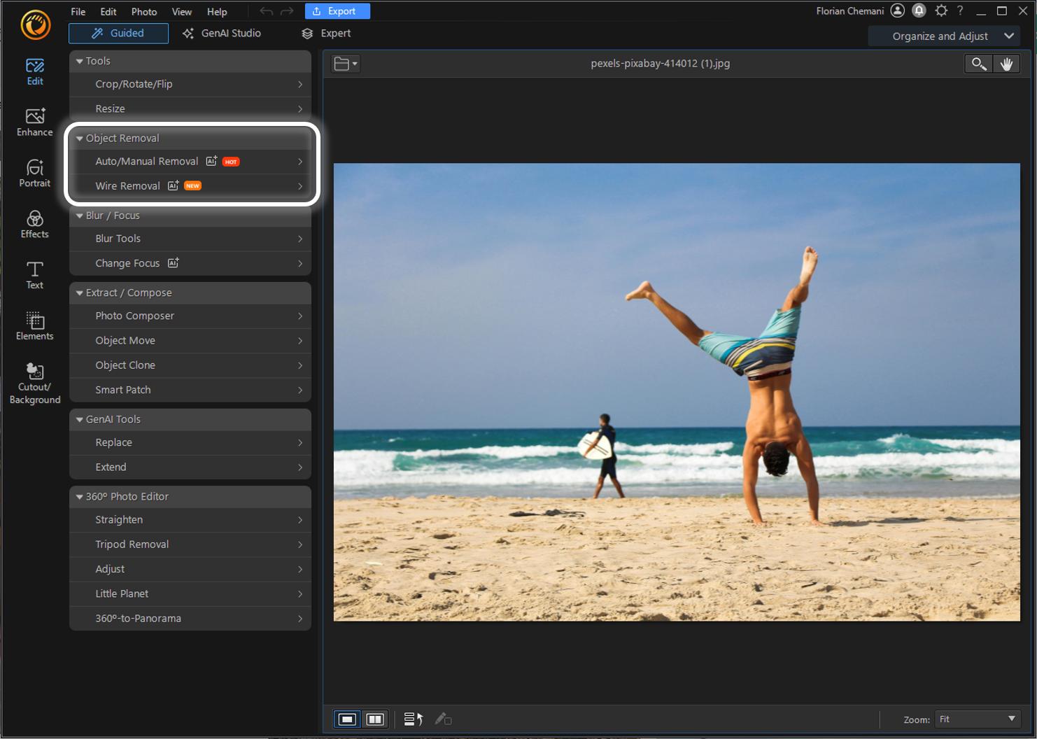Remove people from photos - Step 2