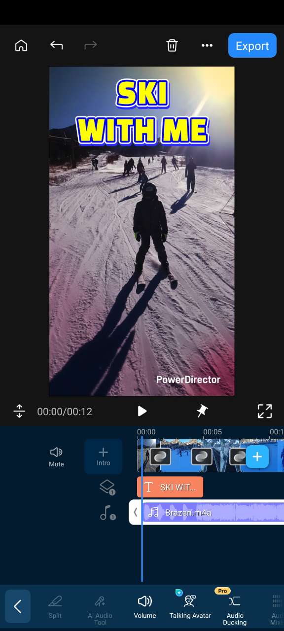 Adding music and effects in PowerDirector