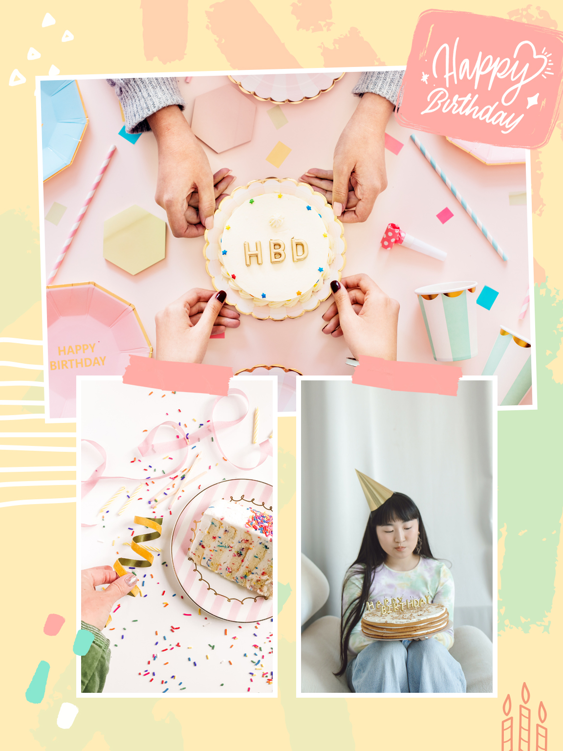 拼貼生日卡片製作