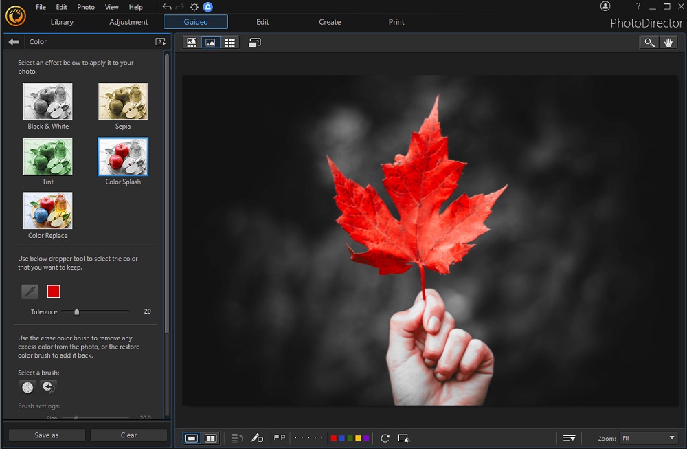 PhotoDirector Interface