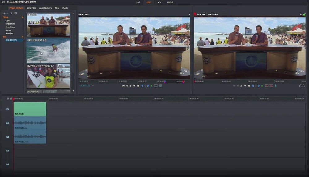 Lightworks Interface