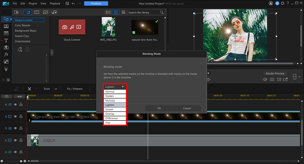 PowerDirector Interface - Normal