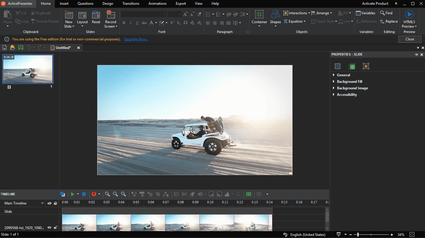 ActivePresenter Interface