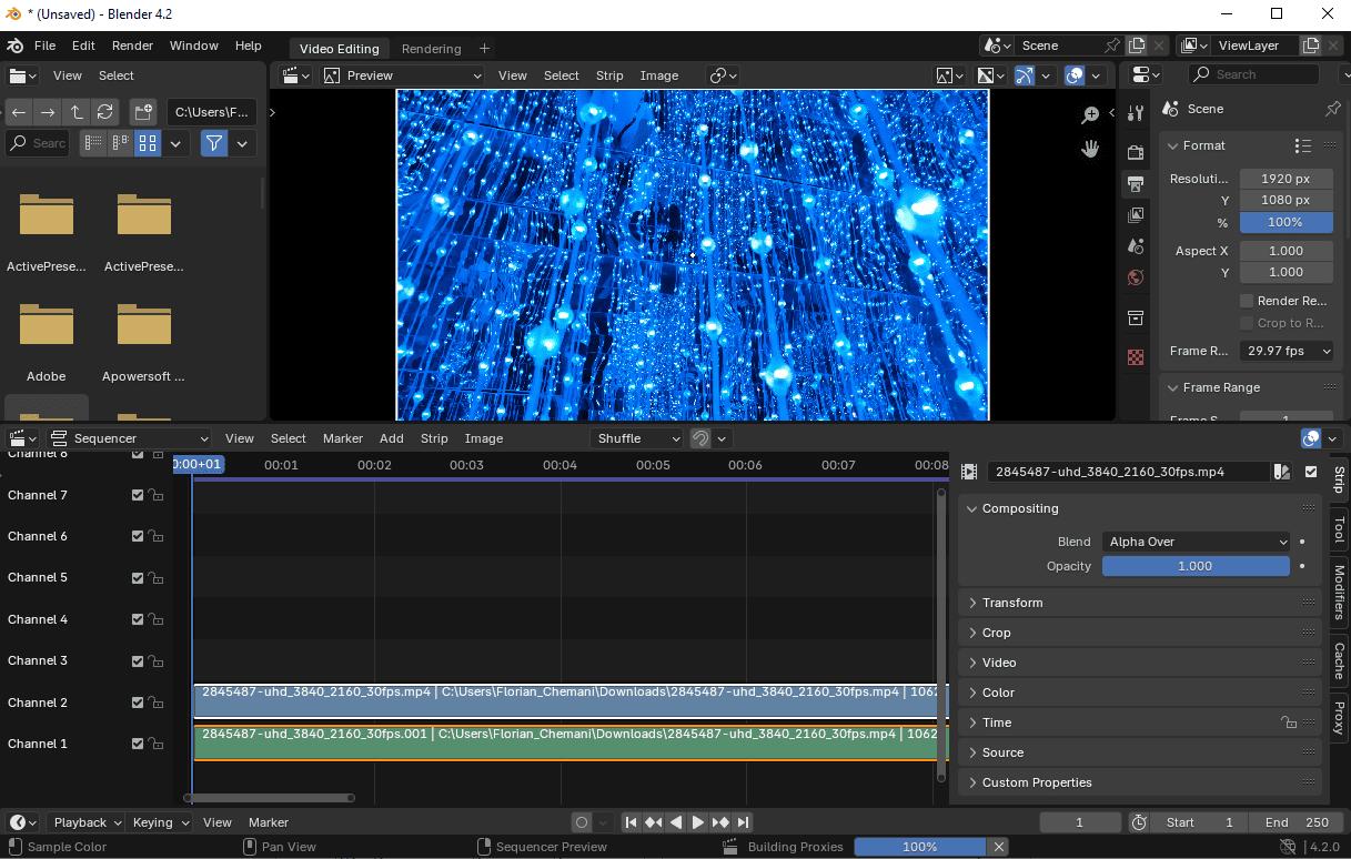 Blender Interface
