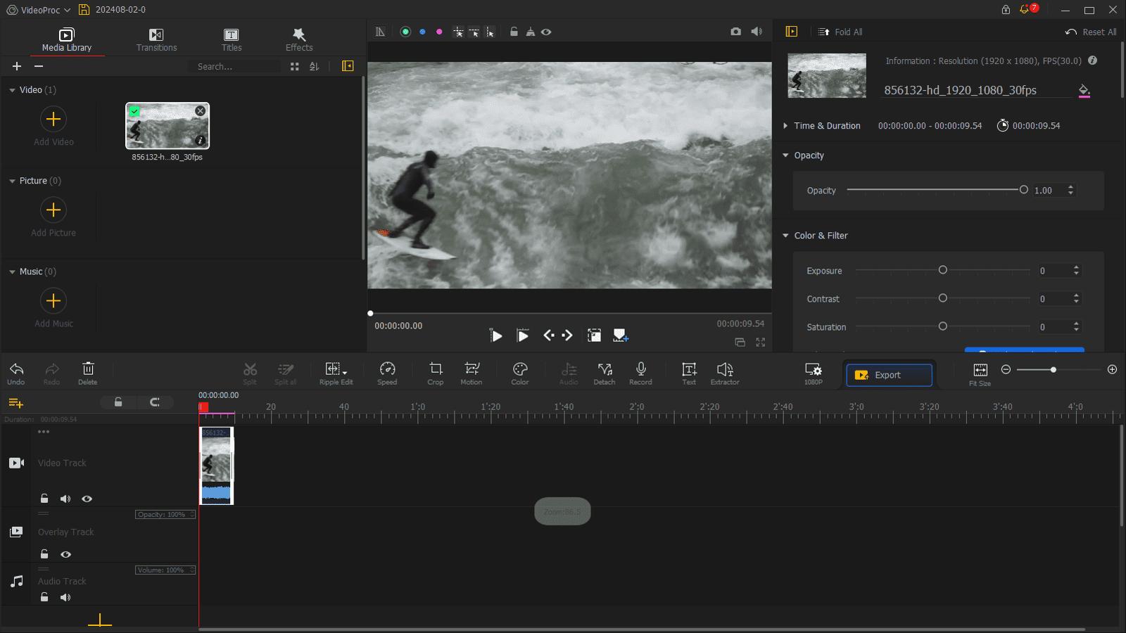 VideoProc Vlogger Interface