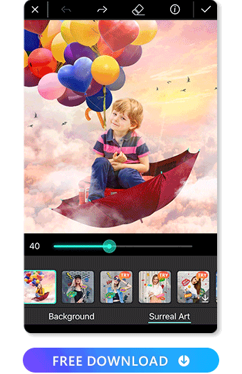 Use the best photo editor app, PhotoDirector to create amazing blur and bokeh effects